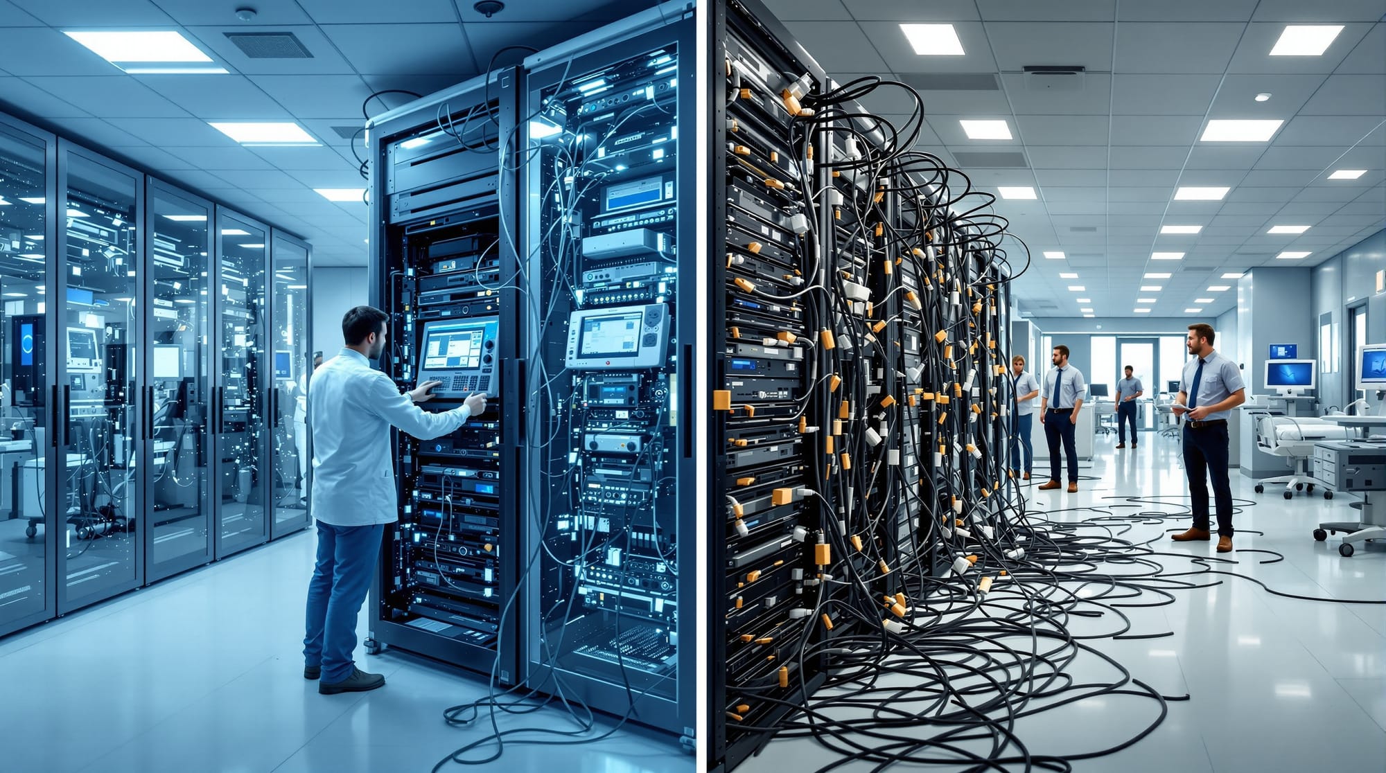 Один IT-партнер vs 5 подрядчиков: как единая точка ответственности спасает клинику от хаоса